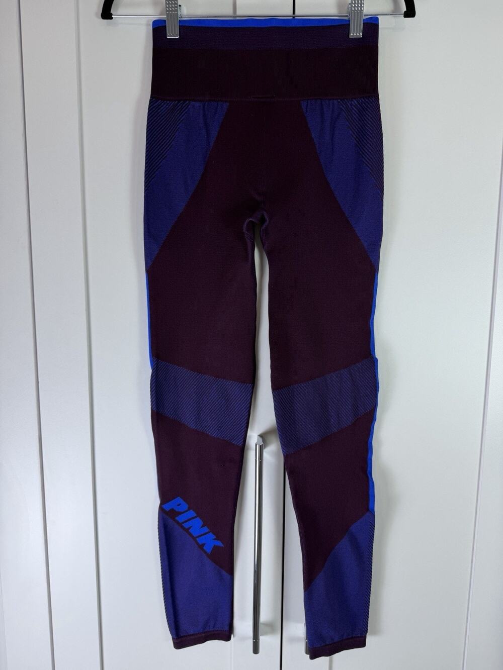 PINK Victoria’s Secret Cool & Comfy Seamless Leggings Blue Purple Colorblock S